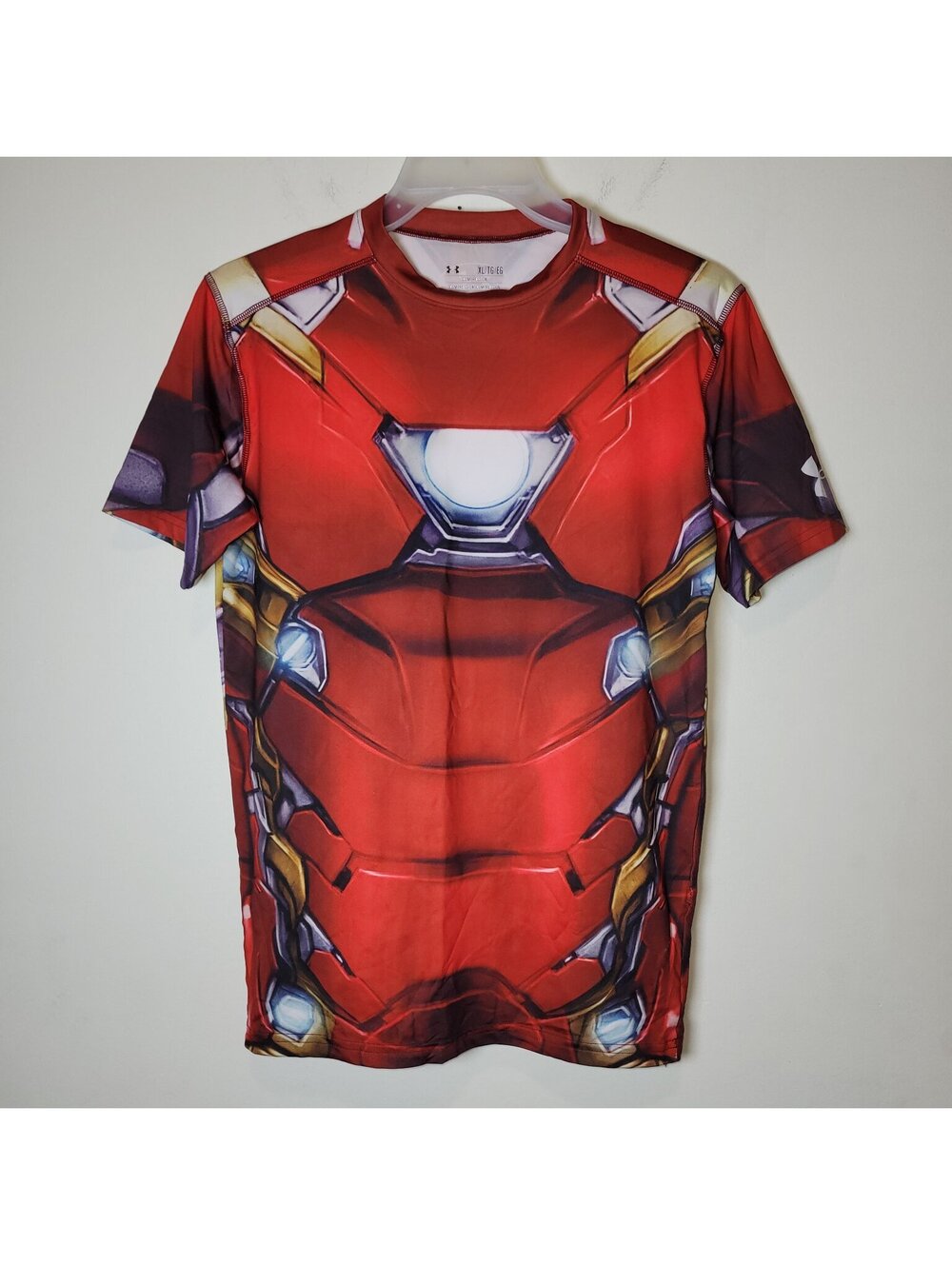 Under Armour Iron Man Compression Shirt Men's XL HeatGear Marvel Civil War